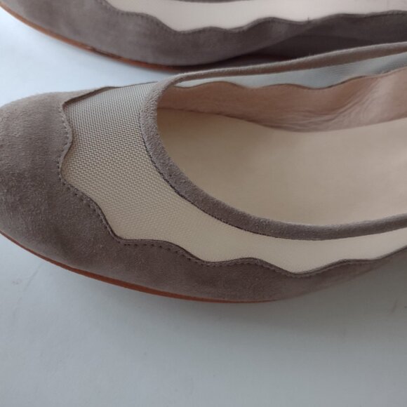 French Sole New York (fs/ny), Obsess, Taupe Suede, Wedge Pump, Size 9.5, NWOT - Picture 3 of 7